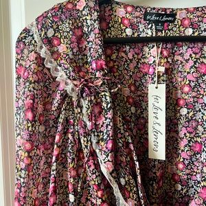 for love and lemons dress - black/pink - S